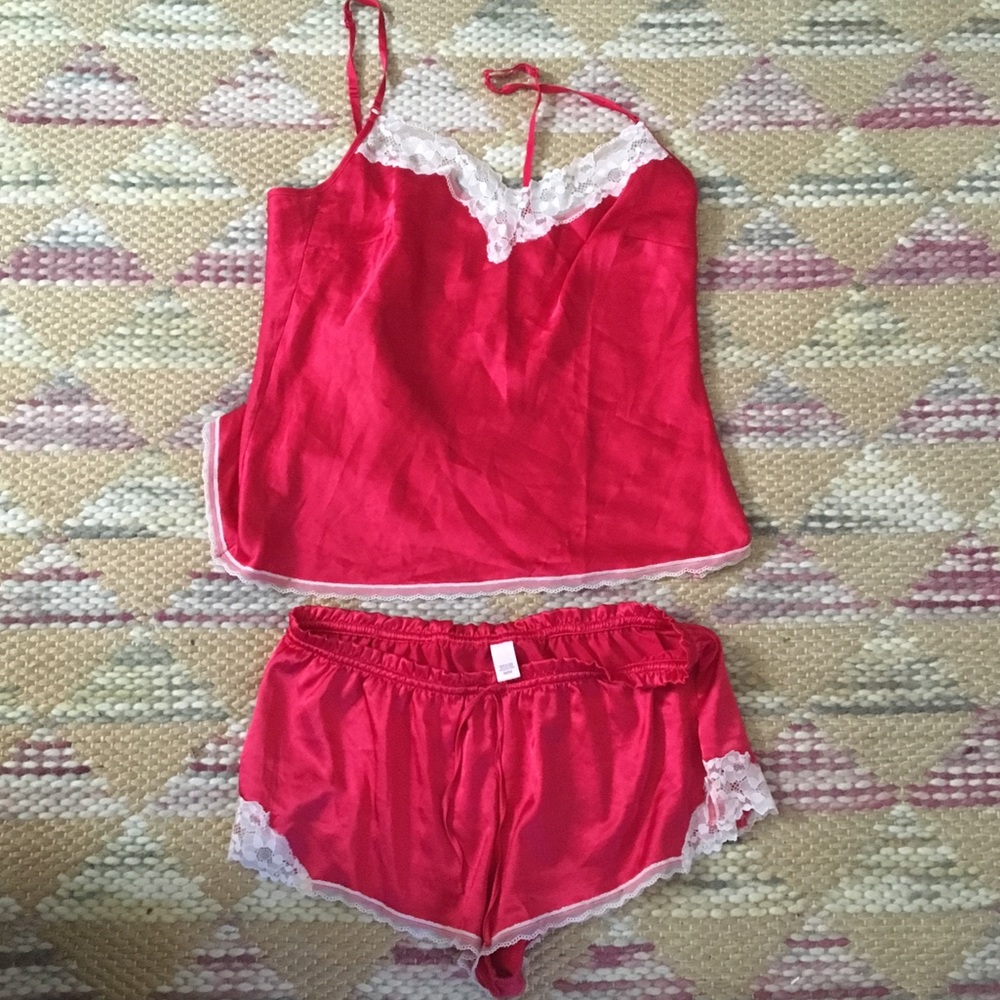 Victoria’s Secret cherry red cami and short set